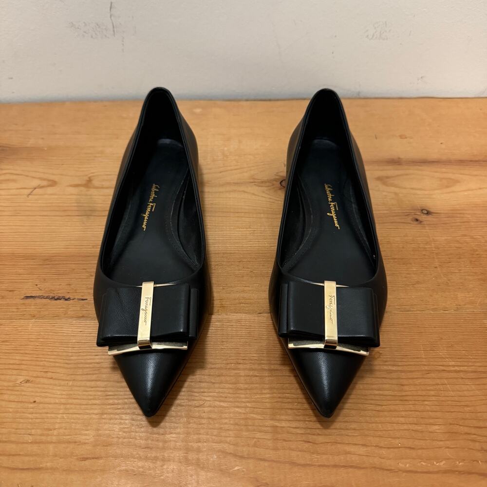 Salvatore Ferragamo Zeri Pointed-Toe Flats Size 6